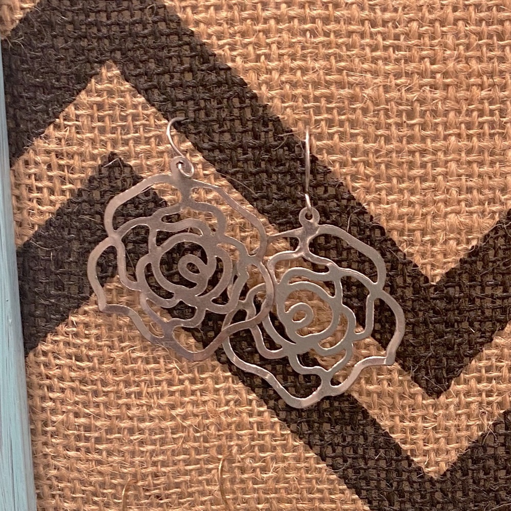 Silver earrings